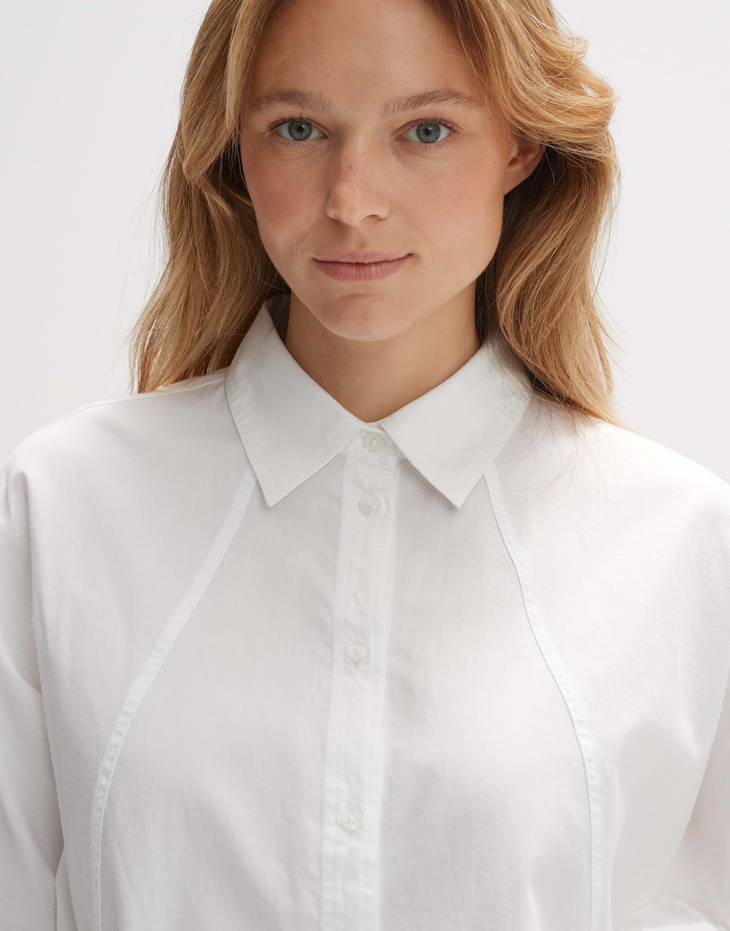 OPUS Damen Bluse FIDORA – Lässige Langarmbluse Aus Nachhaltiger Baumwolle