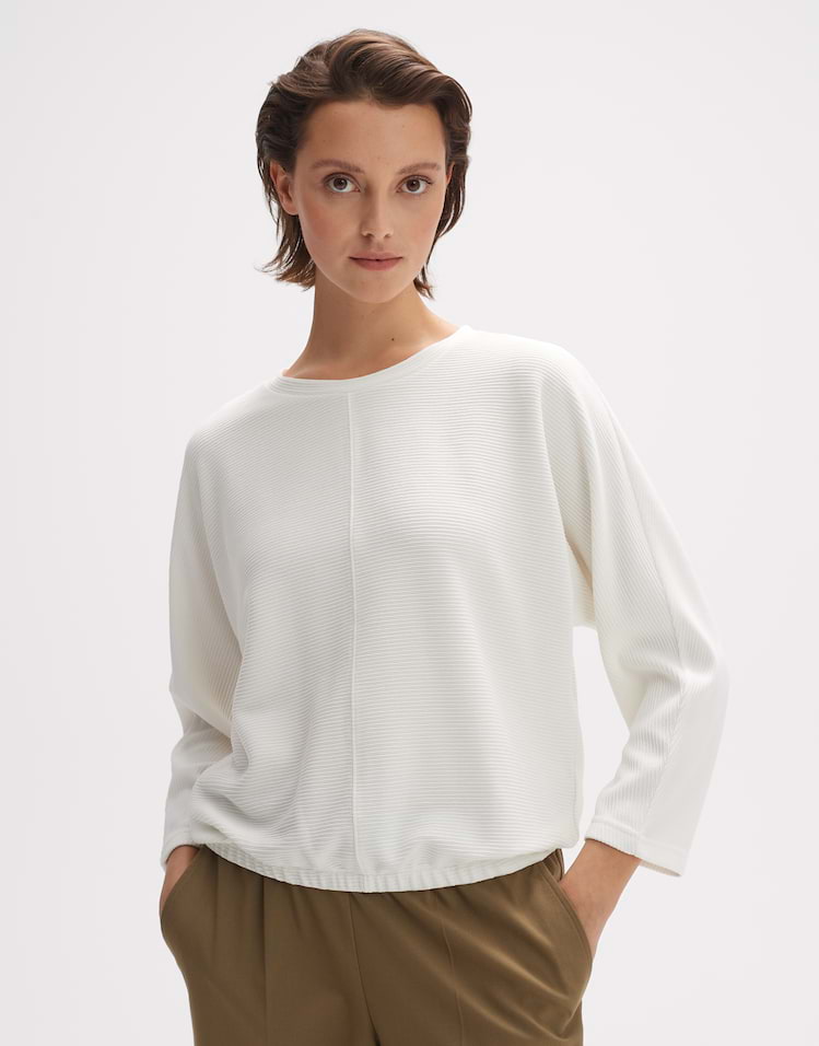 Long sleeve shirt Sabira OPUS favourites your shop white online by 