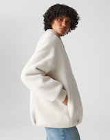 OPUS Damen Jacke HULDA - Wendejacke Im Blousonstil Mit Teddy-Innenseite