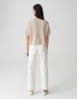 OPUS Damen Pullover | Sommerlicher Strickpullover PINSE Loose In Luftiger Lochstruktur Natural Glaze, 38