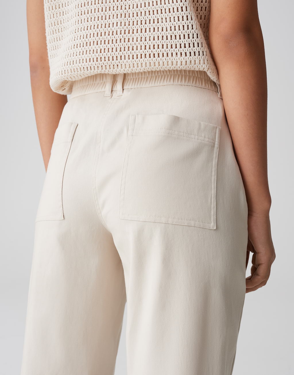 OPUS Damen Kunstlederhose Elvina Cozy - City Pants In Wildleder Optik Slim Fit