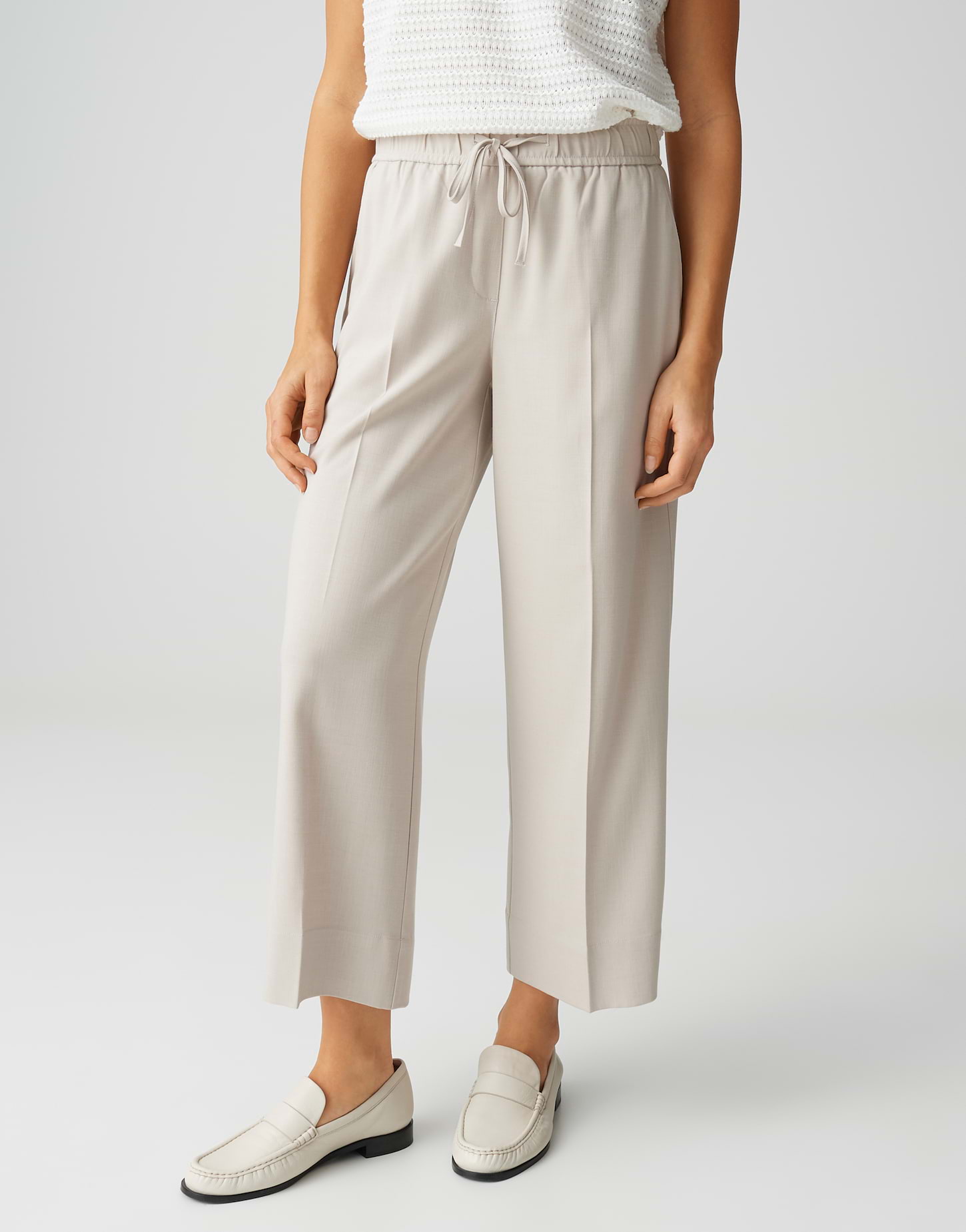 rehellinen tuck culotte ベージュ Culotte Melane breath beige by OPUS | shop your favourites online