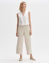 Culotte Large Femme OPUS En Velours Côtelé - Coupe Droite, Confortable, Style Décontracté élégant