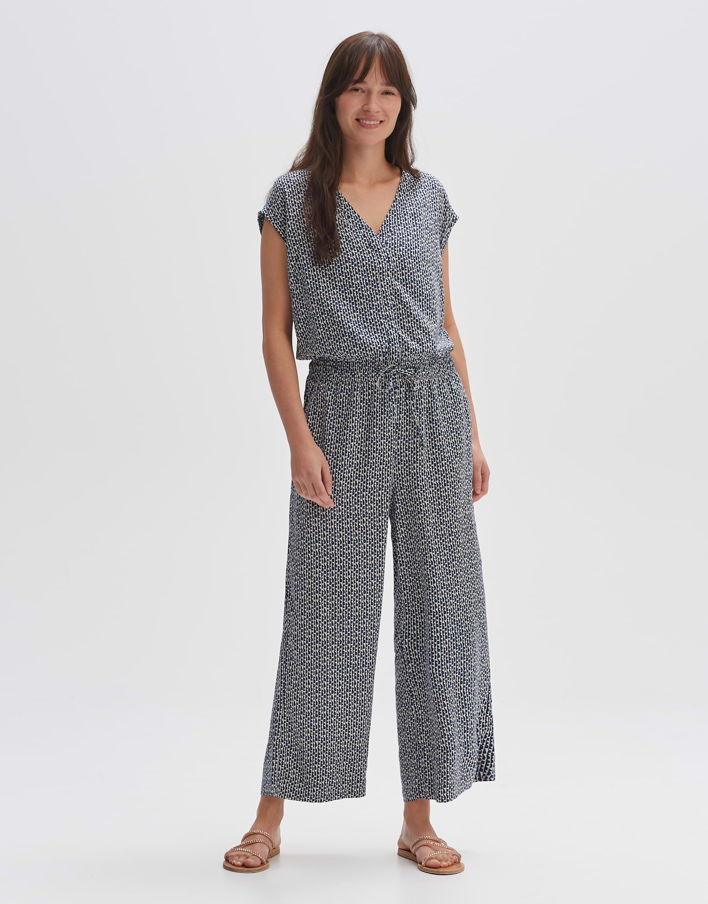 Jumpsuit Moneli grafic beige online bestellen OPUS Online Shop