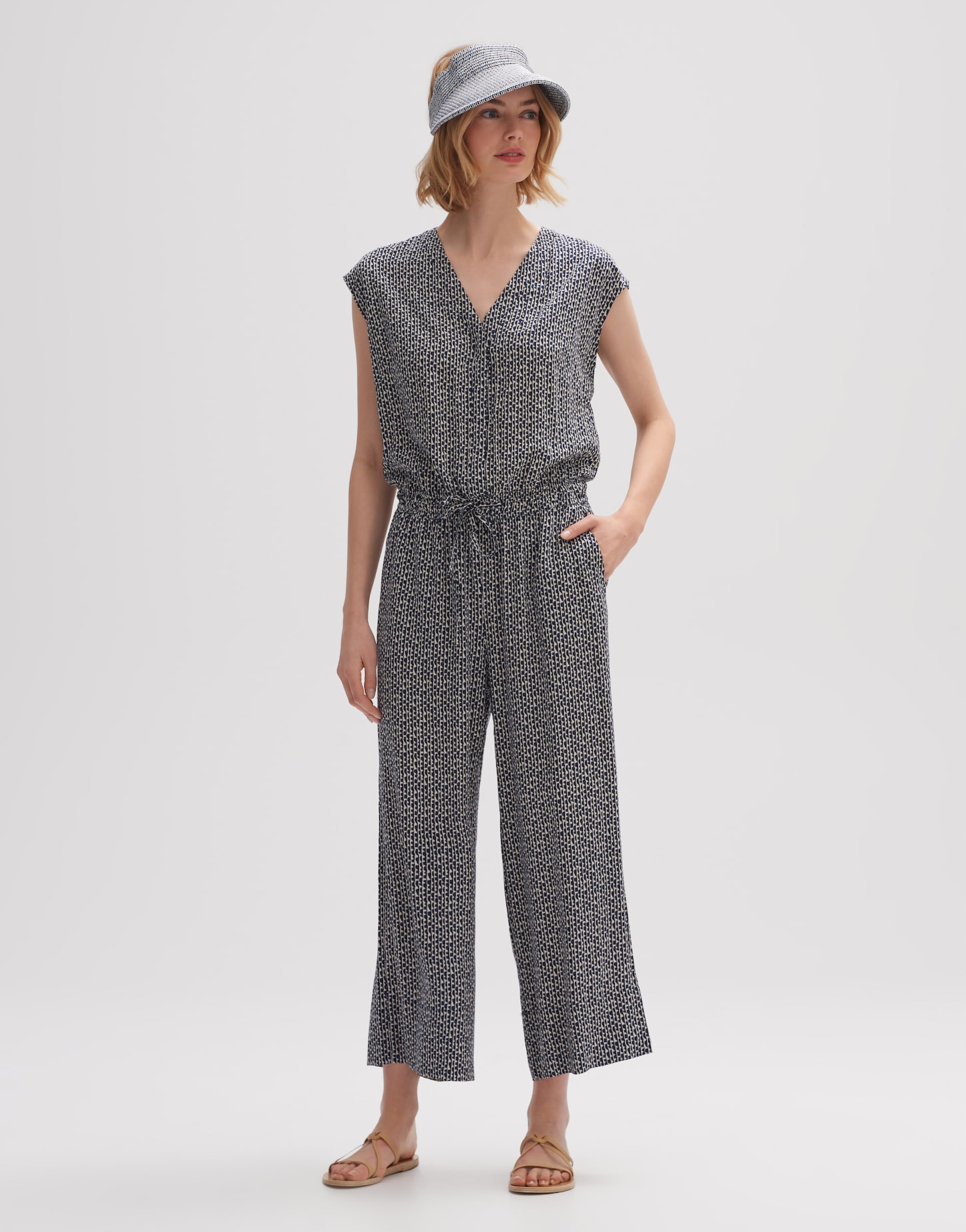 jumpsuit Moneli grafic beige online bestellen OPUS online shop