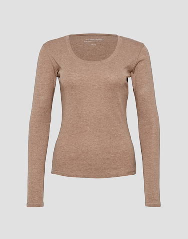 Bruine hot sale longsleeve dames
