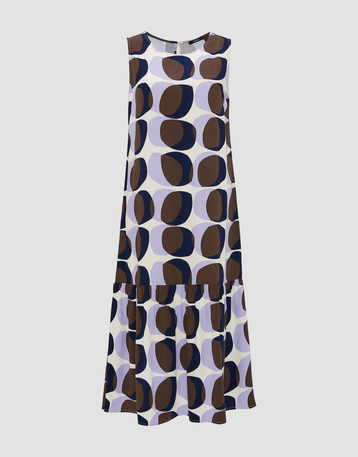 OPUS Damen Midikleid Aus Baumwolle - Nachhaltiges Printkleid Von WERANO