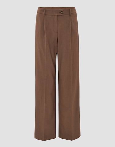 Bundfaltenhose braun clearance