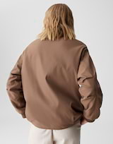 OPUS Damen Wendejacke HULDA - Blouson Jacke Mit Teddy Und Nylon, 2-in-1 Design