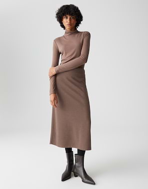 OPUS Damen Midirock A-Linie - RINKELLE Iconic Rock Mit Komfortbund