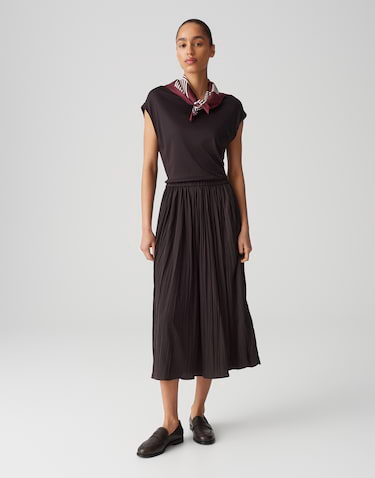 Midi jurk Wabella bruin online bestellen OPUS online shop