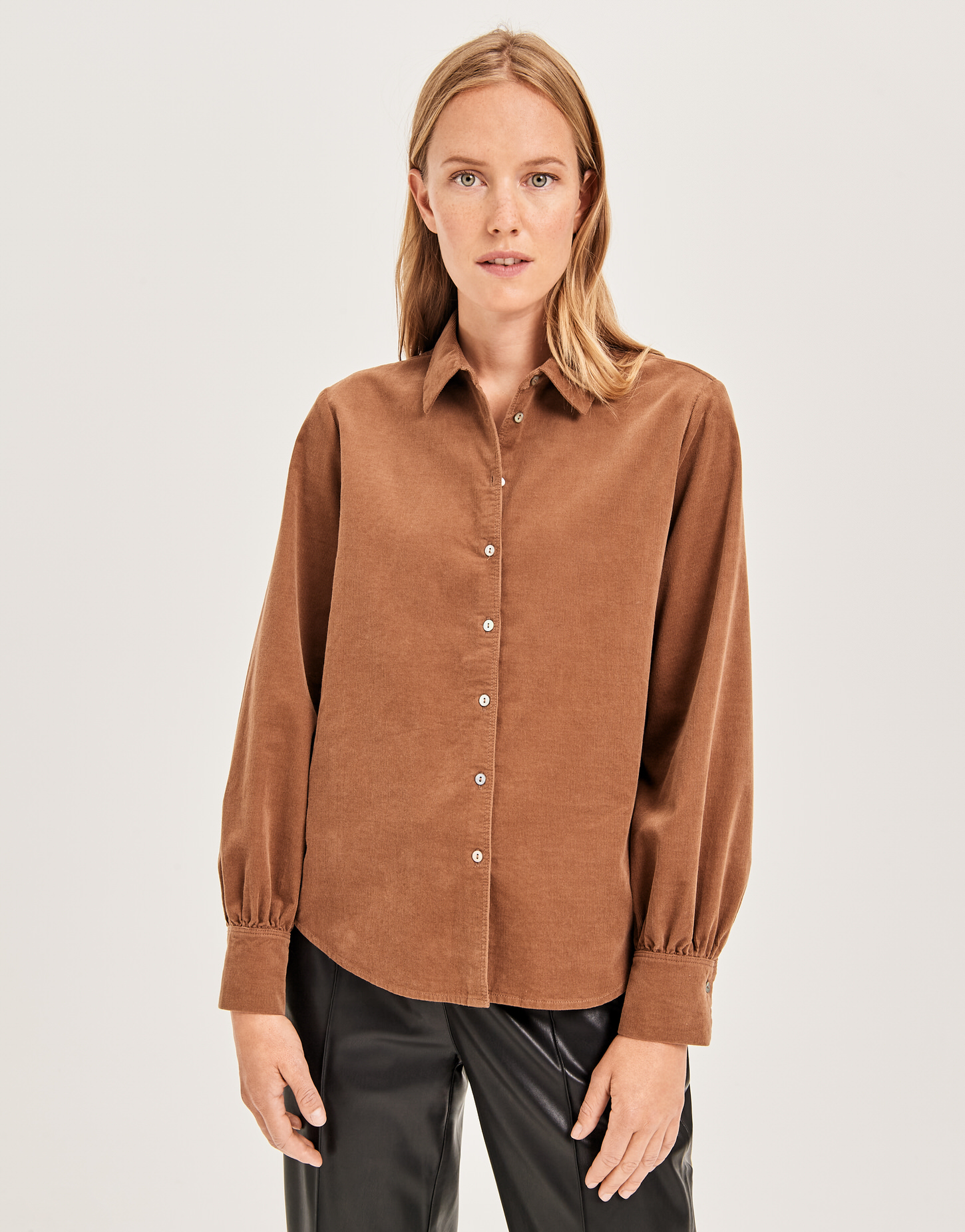 Cordbluse Ferilla braun online bestellen OPUS Online Shop