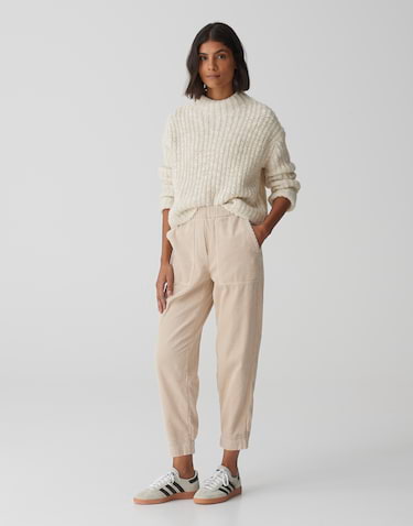 Gebreide trui Perke beige online bestellen OPUS online shop
