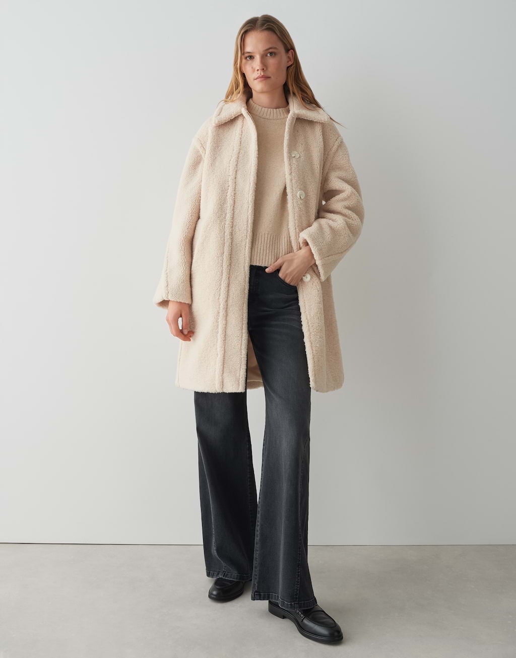 Mantel Heddy beige online bestellen OPUS Online Shop