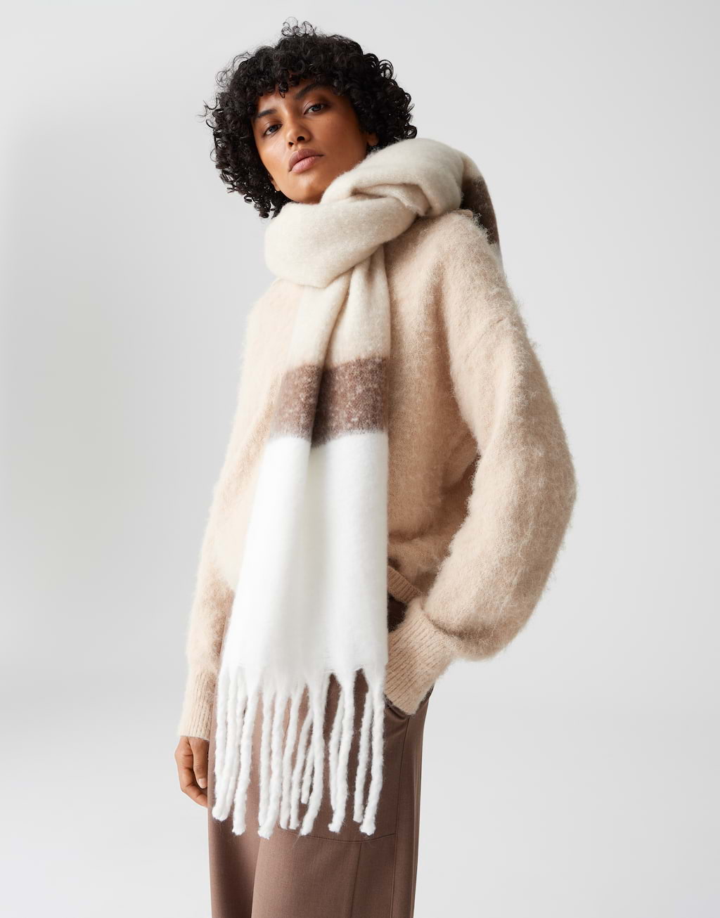 shawl Allanis scarf beige by OPUS | shop your favourites online