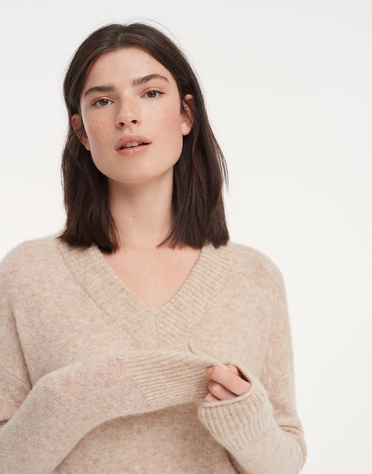 OPUS Damen Pullover PASSY - Loose Strickpullover Aus Weichem Alpaka Wollmix