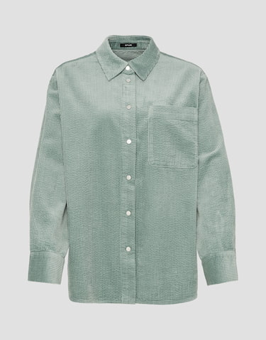 Corduroy blouse dames groen deals