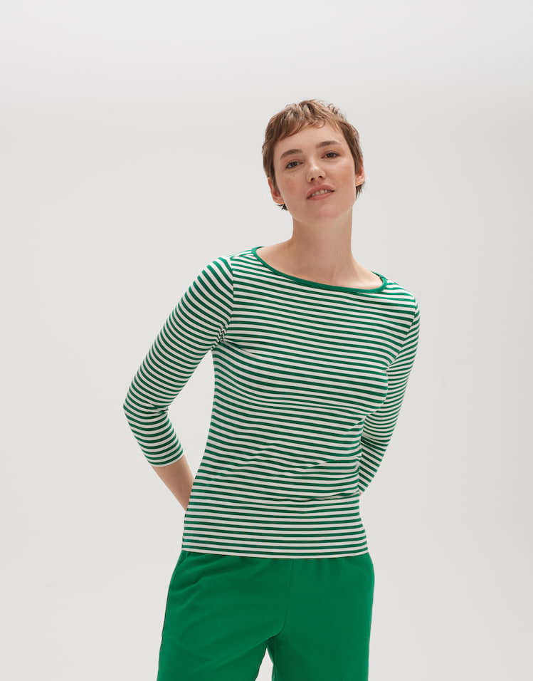 Long sleeve shirt Sueli green by OPUS | shop your favourites online