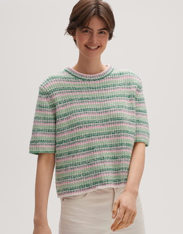 Knitted jumper Pomira green by OPUS | shop your favourites online