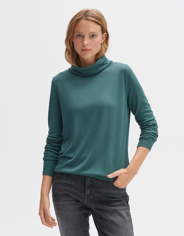 shirt online Sueli Long shop OPUS favourites green sleeve | by your