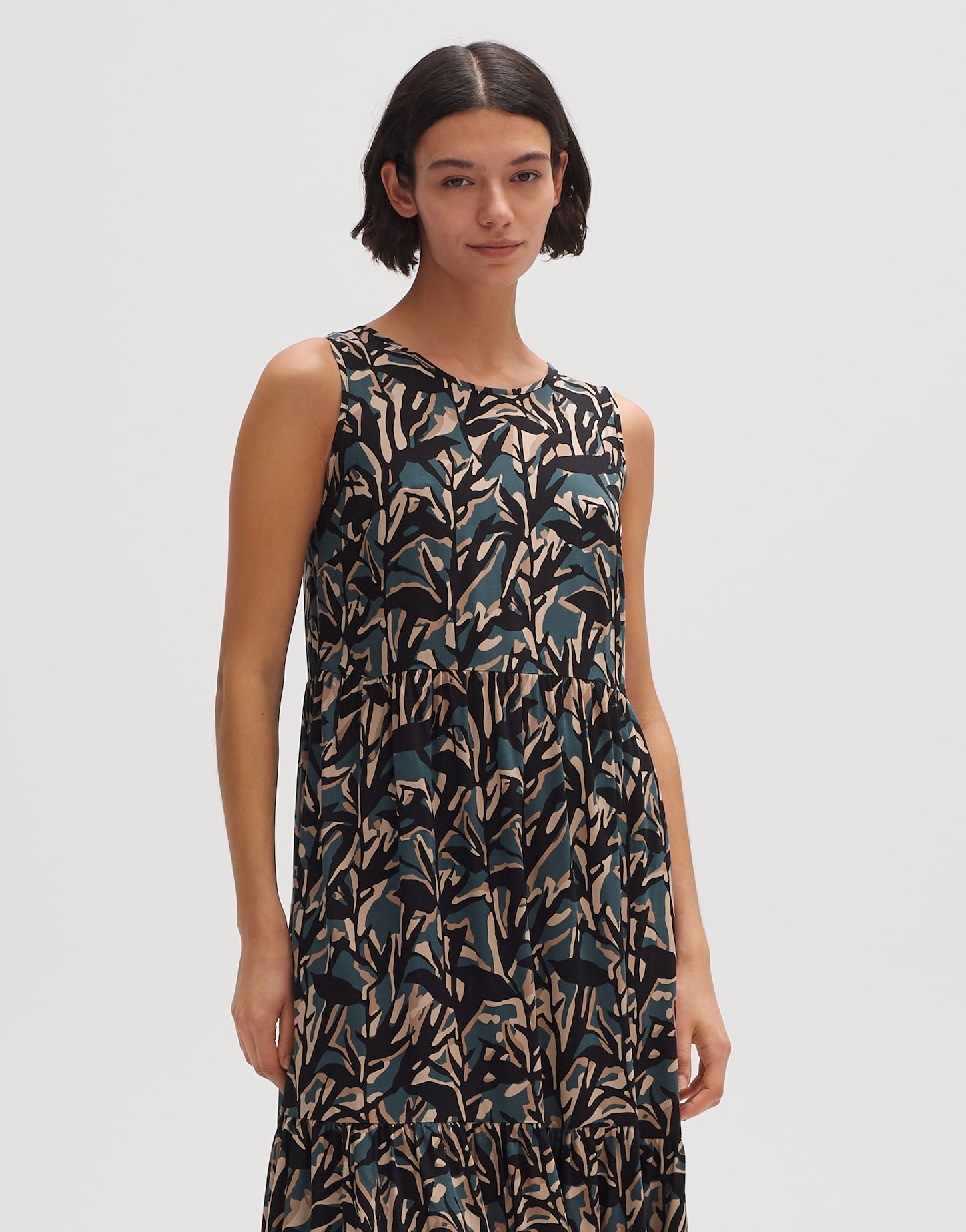 Printkleid Worta shadow grün online bestellen OPUS Online Shop