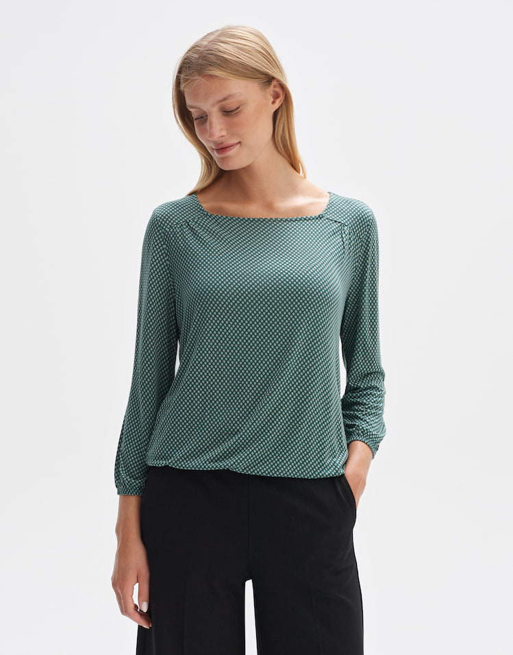 favourites Sueli | sleeve by shirt OPUS green online shop Long your