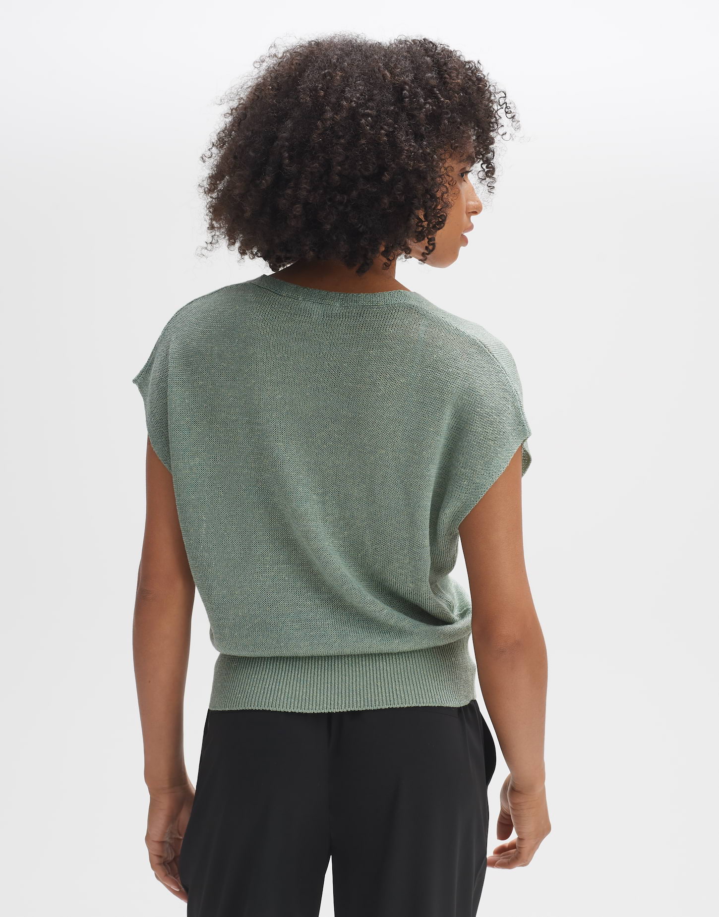 OPUS Sibaku Bluse Aqua Green - Damenbluse Aus 65% Viskose, 35% Polyester - Größe 40