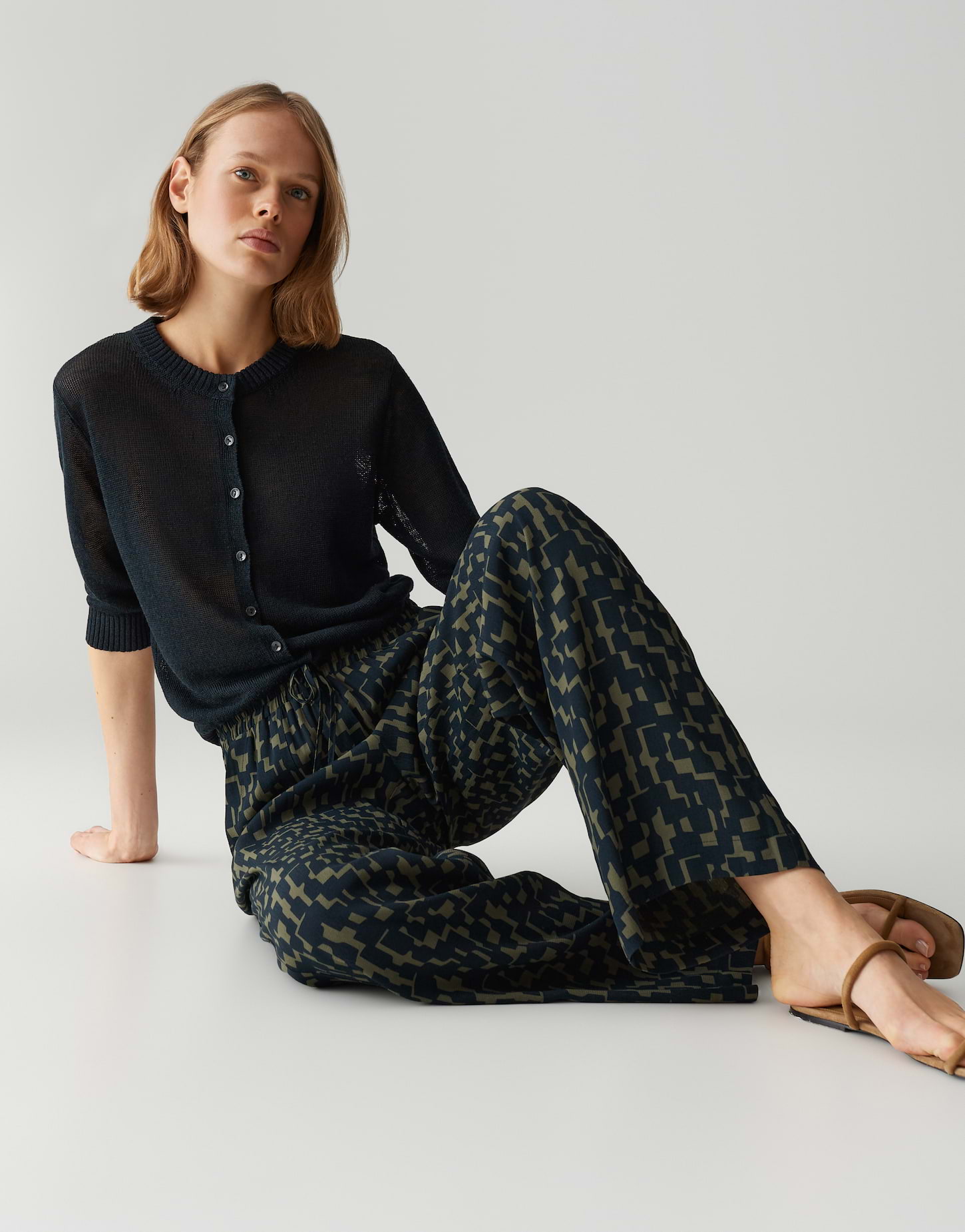 MOSAIC WIDE LEG PANTS
