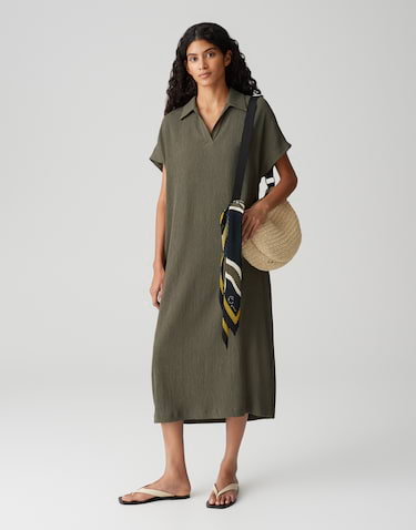 Midi jurk Wannie groen online bestellen OPUS online shop