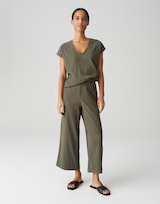OPUS Damen Culotte MILENI – Bequeme Weite Hose Mit Crinkle-Optik & Komfortbund | Lässig & Stylisch