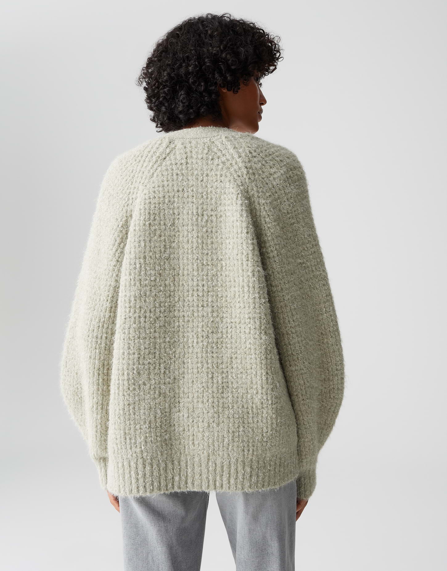 Strickjacke Mit Schrift Hinten