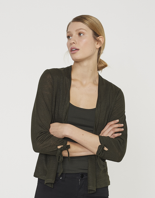 shirt with cardigan