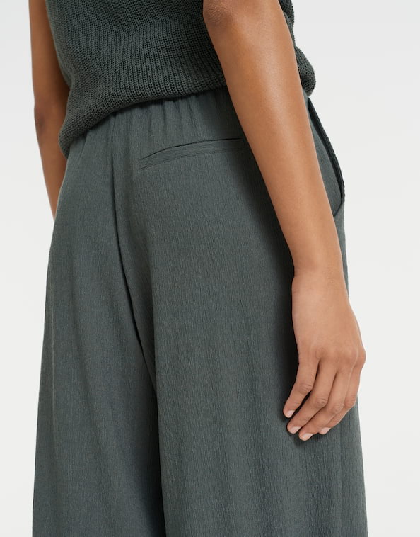 OPUS PANTS Damen Culotte - Weite Hose Aus Superstretch Viskose