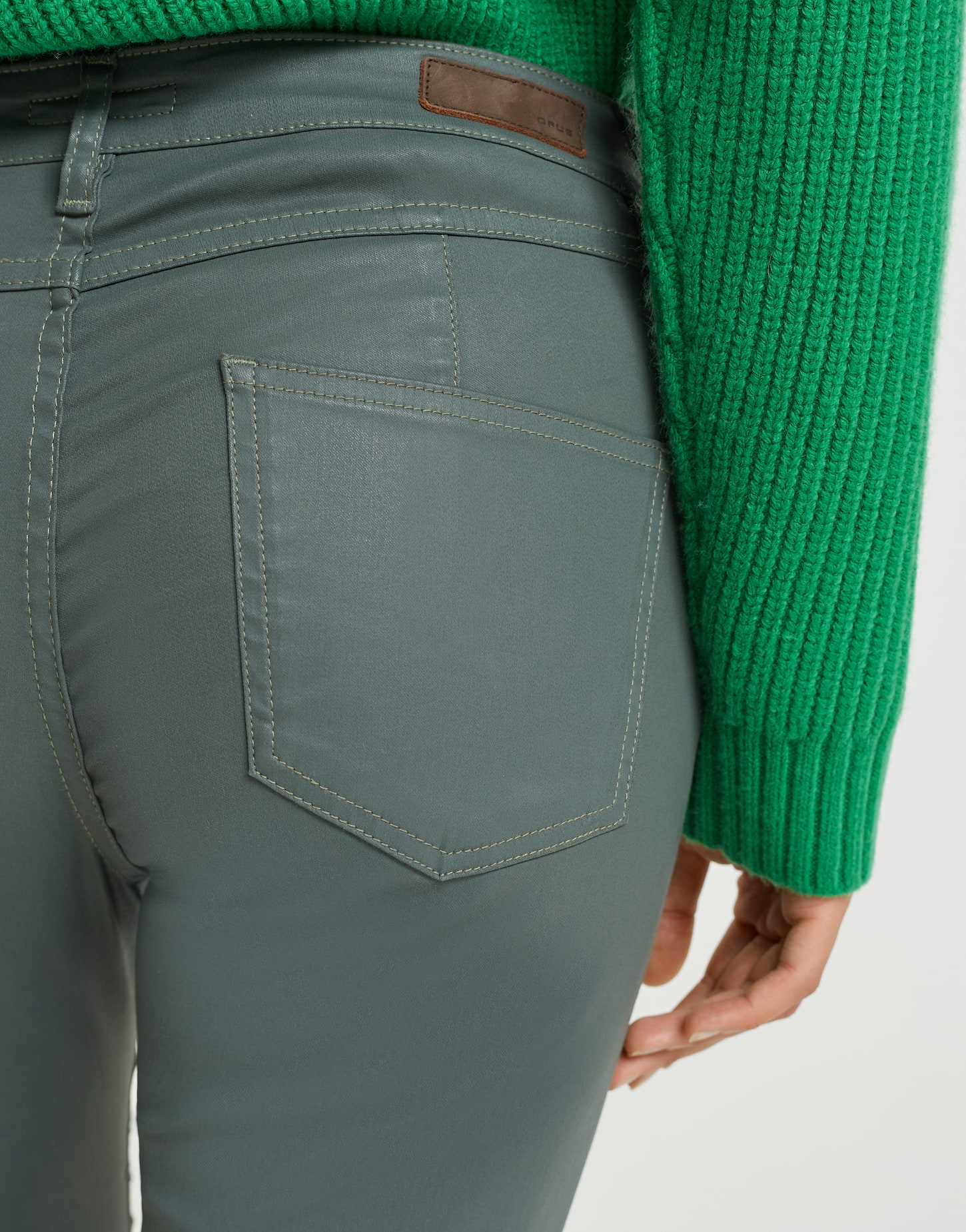 KJM Fashion Double Flared Piercing Schmuck 2 Stk - Organischer Stein Grün | Für Ohr Tunnel & Dehnungen