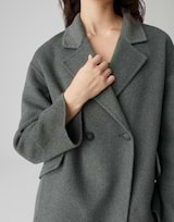 OPUS Damen Mantel HAVILDA | Doppelreiher Aus Wollmix | Weicher Wintermantel | Nachhaltige Mode