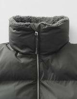 OPUS HILEEN Damen Steppjacke - Loose Fit Mit Teddyfellkragen