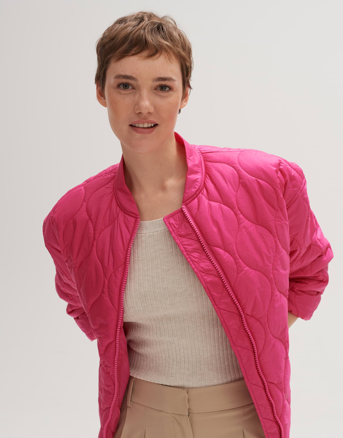 Steppjacke Jamine bright pink online bestellen | OPUS Online Shop