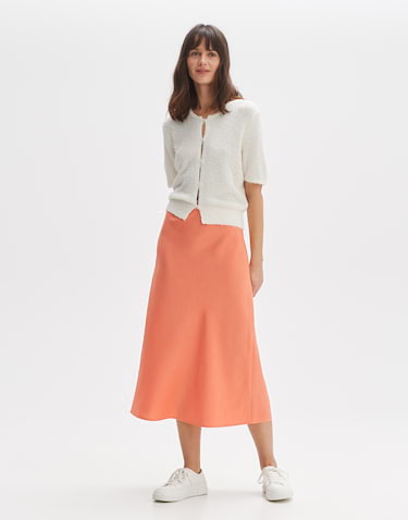 Satin skirt Runi orange by OPUS shop your favourites online