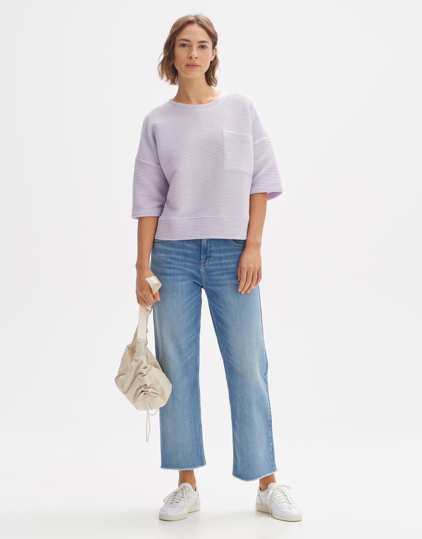 OPUS Sweatshirt GOLOS Boxy Fit Aus Weichem BCI Cn M Produktbild-Vorschau 5