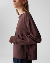 OPUS Damen Langarmbluse FEMYN - Loose Tunika Mit V-Ausschnitt