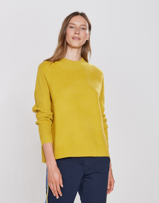 Turtleneck jumper Patti yellow by OPUS | shop your favourites online