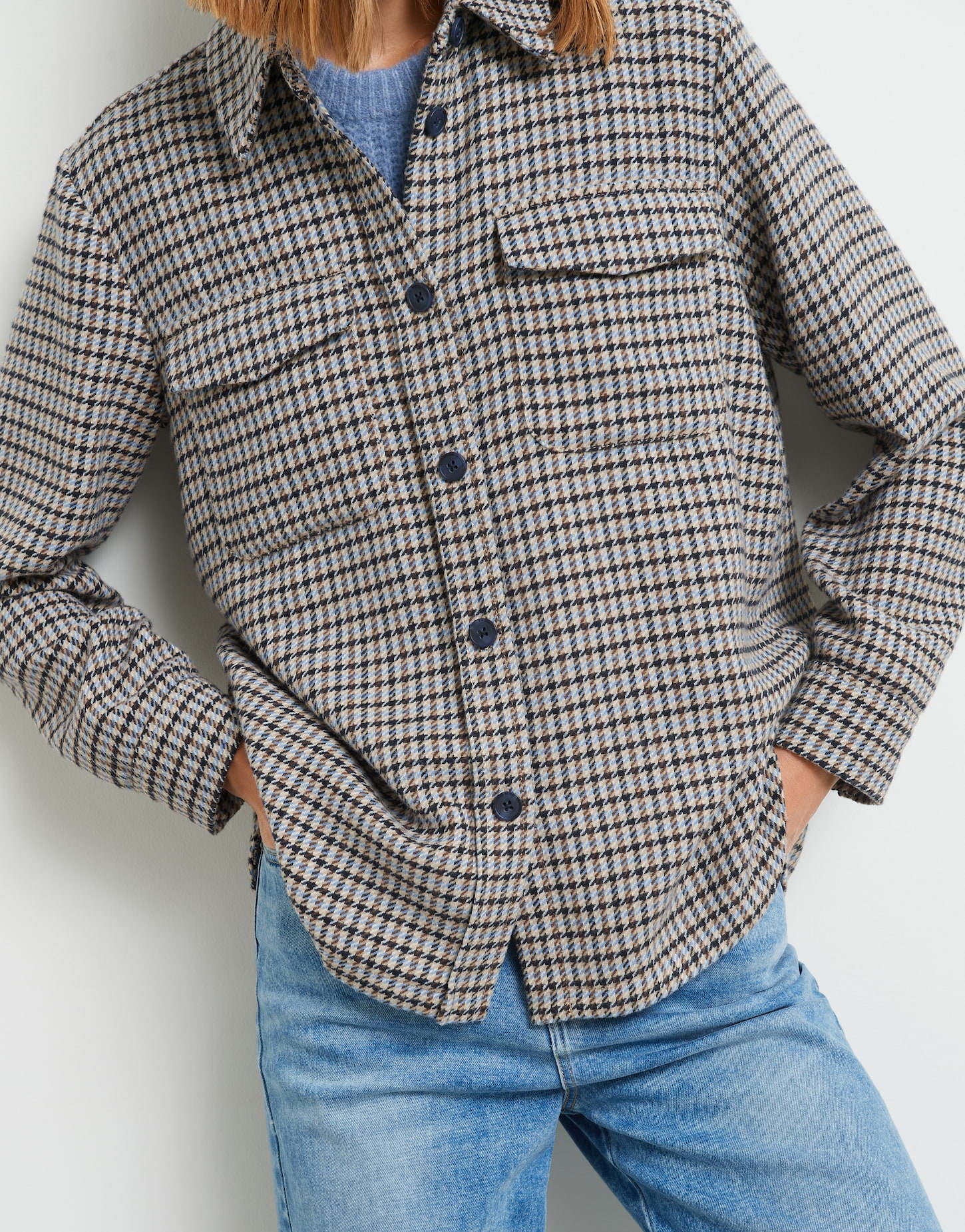 Overshirt Jusina blau online bestellen | OPUS Online Shop