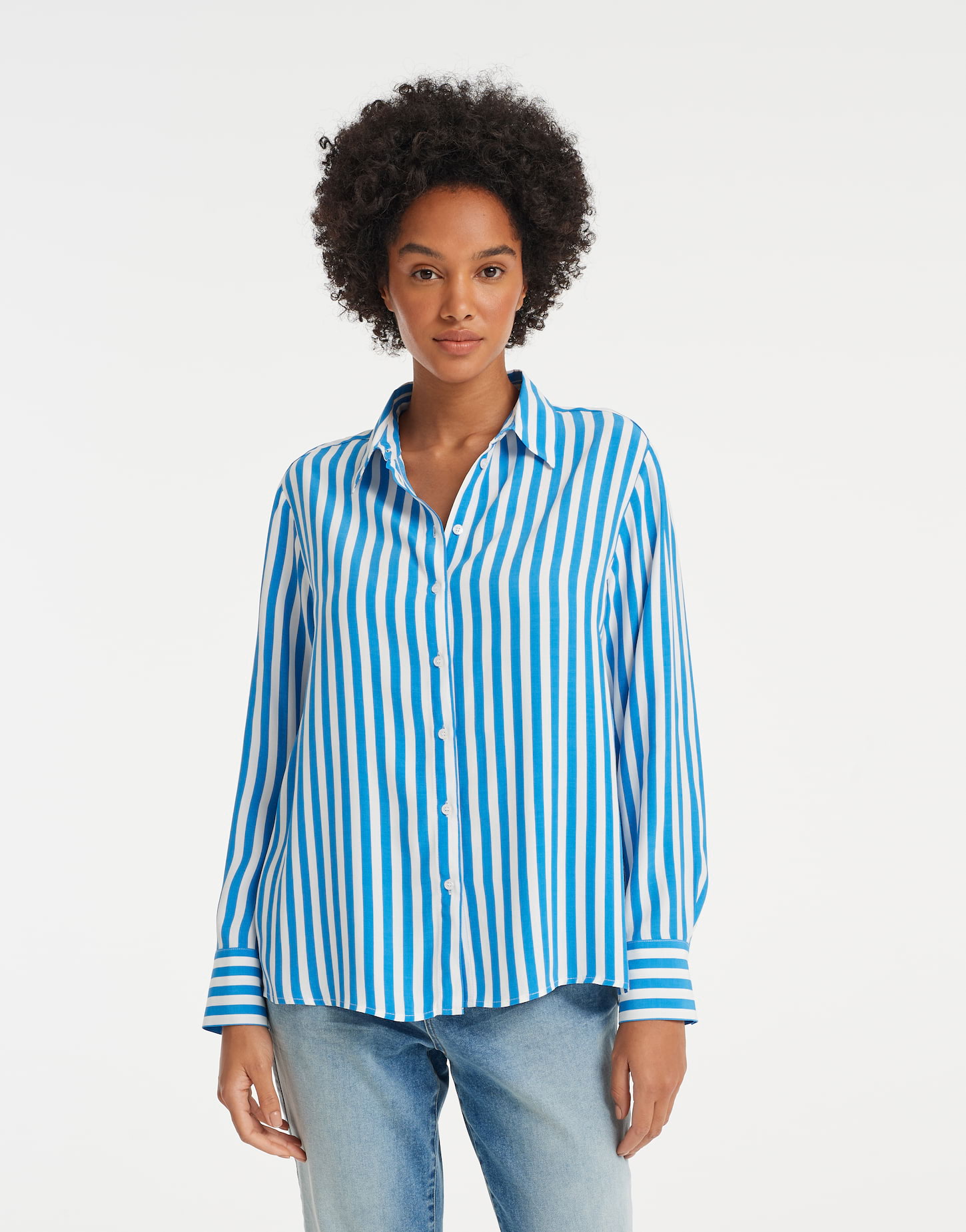 Streifenbluse Famila blau online bestellen OPUS Online Shop