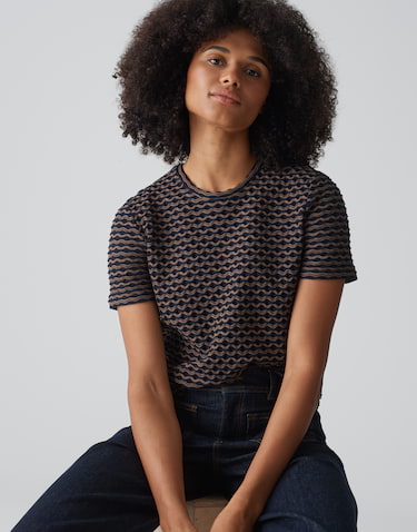T shirt Siwave blauw online bestellen OPUS online shop