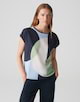 Shirt met korte mouw Saloma print