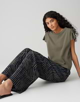 Pantalon Femme Velours Côtelé - Taille Haute élastique, Coupe Droite Décontractée - Confort Automne/hiver
