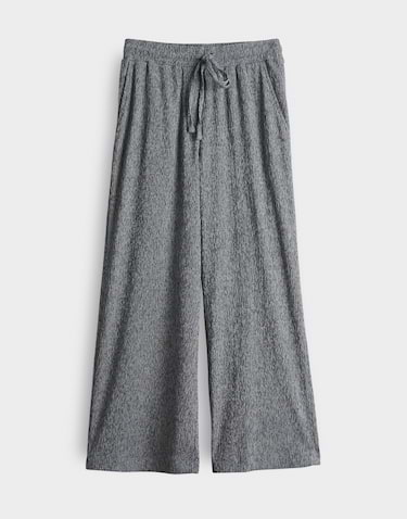 Pantalon Mileni crinkle two-tone