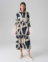 Midi jurk Werano lane blauw online bestellen OPUS online shop