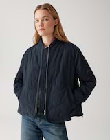 Veste Légère OPUS Bleue à Manches Bouffantes - Taille 40, Occasion En Très Bon état