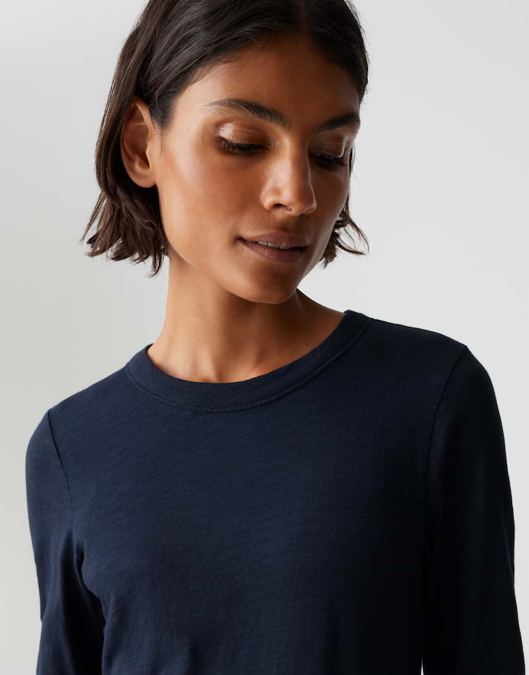 Langarmshirt Simook blau online bestellen | OPUS Online Shop